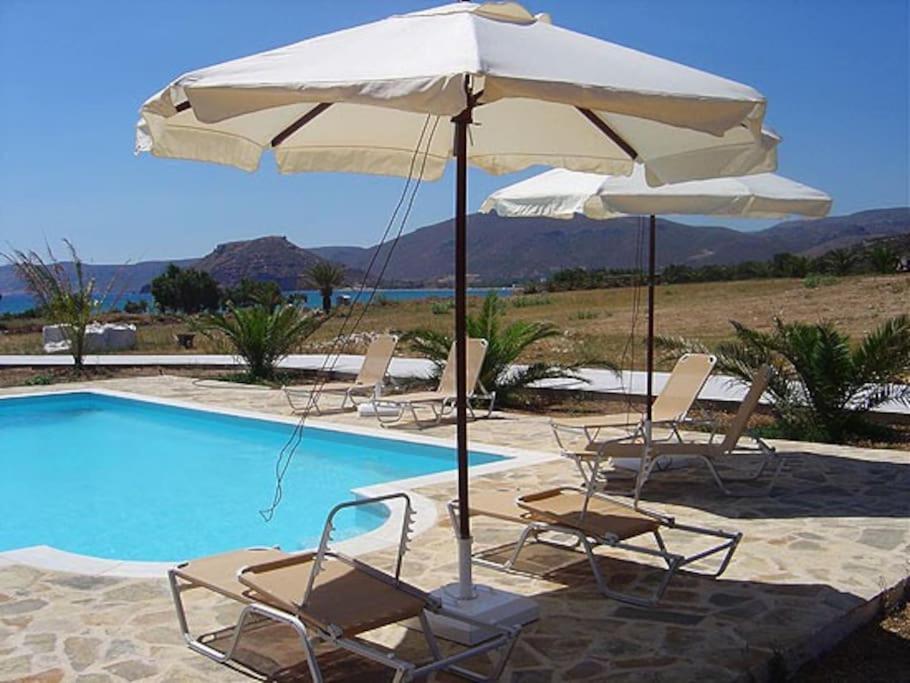 Studio At Beautiful Beach Kouremenos Apartment Anevato Exterior photo